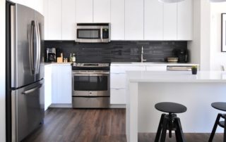 Kitchen with Refrigerator