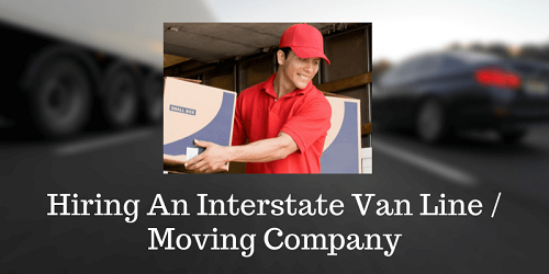 Hiring An Interstate Van Line