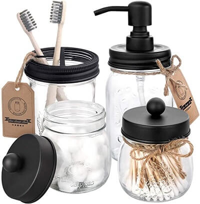 Mason Jar Bathroom Accessories