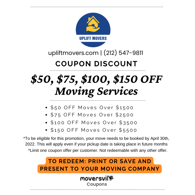 Uplift Movers Coupon New York City